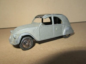 854 Vintage Dinky 24T Francia Citroën 2cv Gris 1:43 Meccano Gris - Imagen 1 de 8