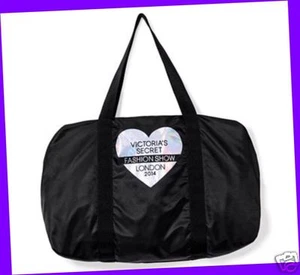 Victoria's Secret FASHION SHOW 2014 Getaway Tote Purse Bag Big Travel HUGE Black - Picture 1 of 1