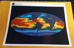 Temperatura global de la superficie del mar - NASA - Foto 8x10 - Imagen 1 de 2