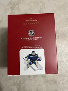 Hallmark Keepsake Ornament NEW Jordan Binnington NHL Hockey St Louis Blues MIB - Picture 1 of 4