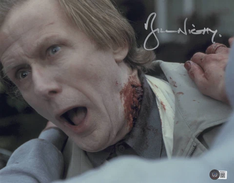 BILL NIGHY AUTOGRAPH SIGNED SHAUN OF THE DEAD 11X14 PHOTO BECKETT BAS PHILLIP Cover
