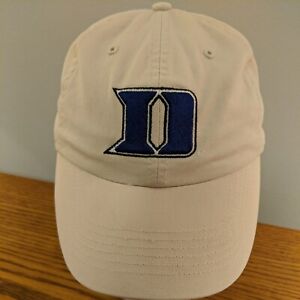 Vintage Embroidered Duke Blue Devils White Size S Small Hat Cap NCAA Basketball