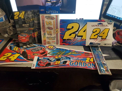 Jeff Gordon Lot, Bumper Sticker, key chain, License plate, Pennett, Stickers Cover