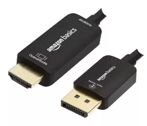 Cavo Displayport Unidirezionale a HDMI Display 4K@60Hz - 6 Piedi Amazon Basics - Foto 1 di 6