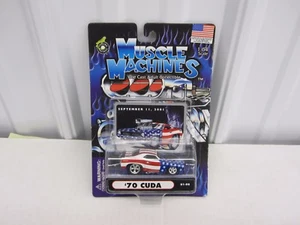 1/64 1970 Plymouth Cuda MUSCLE MACHINES September 11, 2001 Diecast toy car - Picture 1 of 1