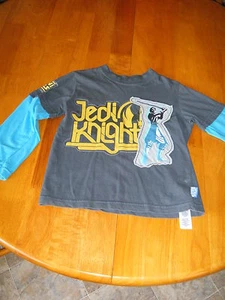 STARWARS CLONE WARS JEDI KNIGHT ANAKIN LONG SLEEVE TOP - BLUE - AGE 5-6 - Picture 1 of 1