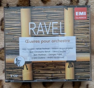 RAVEL: Orchestral Works - EMI Classics 5CD Box Set - Cluytens, Martinon etc - Picture 1 of 2