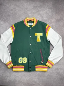 Chaqueta Tiana Princesa y Rana Disney Para Mujer XS Verde Varsity Letterman Snap - Imagen 1 de 23