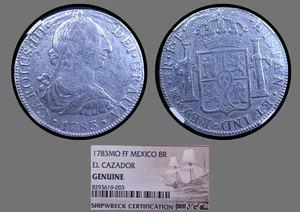 1783MO FF Mexico 8 Reales El Cazador Shipwreck Coin NGC Graded AMAZING #003 - Picture 1 of 3
