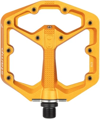 Crankbrothers Stamp 7 Pedals - Platform, Aluminum, 9/16", Orange, Small - Image 1 of 3