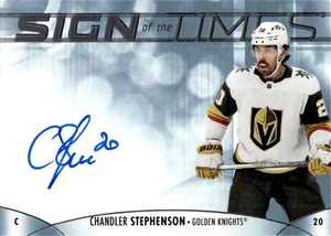 2023-24 SP AUTHENTIC SIGN OF THE TIMES AUTOGRAPH CHANDLER STEPHENSON AUTO VEGAS - Picture 1 of 2