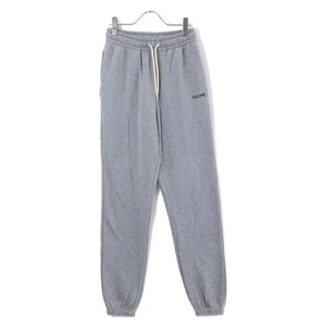 CELINE 2Z062670Q.09GB Embroidered sweat jogger pants Bottoms gray - Picture 1 of 6