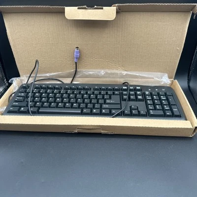 Standard Wired PS/2 Full Size Retro Keyboard Black - Image 1 of 4