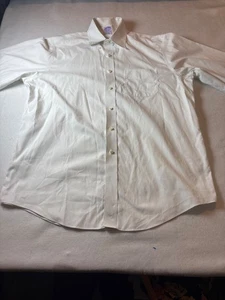 Brooks Brothers klassisches weißes bügelfreies Supima-Baumwolle Herrenhemd 16,5-35 - Bild 1 von 10