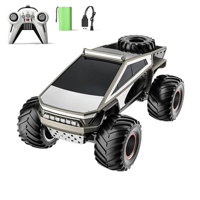 1/14 RC 4*2 Off Road Vehicle 2.4GHz Electric RC Pickup Truck Alloy Shell Battery - Image 1 of 4