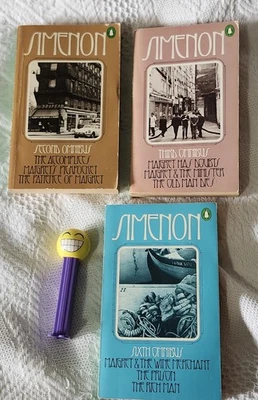 3 Vintage MAIGRET Omnibus PB Books 2, 3, 6 Georges Simenon Detective Mystery Foto 1 de 4
