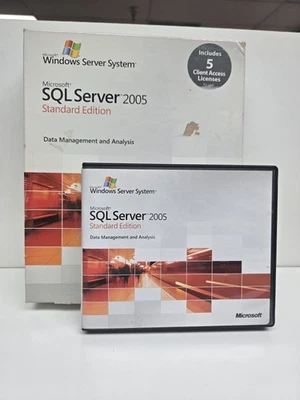 Microsoft SQL Server 2005 Standard Edition _ 5 Client _ 32-Bit X 86 _ Full Versi - image 1 of 4
