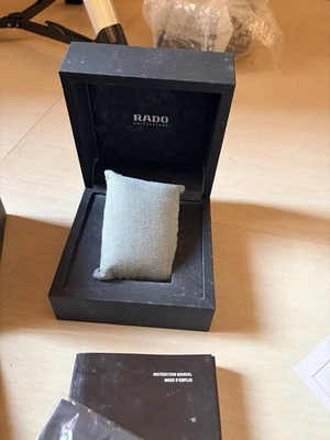 Genuine Original Swiss Rado Back Presentation Watch Box Case With  Centrix Bill - Image 1 of 4