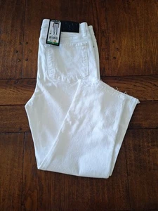DKNY White Cropped Jeans Size 12 - Picture 1 of 4