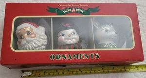 Christopher Radko Shiny Brite Glas Weihnachtsschmuck Santa Schneemann Rentier - Bild 1 von 2