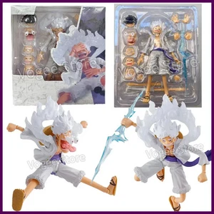 One Piece Monkey D Luffy Figure Gear 5 Sun God Nika Luffy Action Figurine PVC Mo - Picture 1 of 25