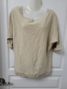 NWT Soho Knit Sweater Womans Gold Pullover Sparkle Holiday Slouchy Sweater XS - Picture 1 of 9