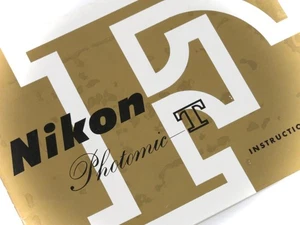 RARE 1966 NIKON F PHOTOMIC-T INST MANUAL + TWO NIKKOR LENS MANUALS: 105MM & 55MM - Bild 1 von 7