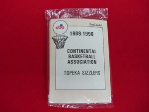 1989-90 TOPEKA SIZZLERS CONTINENTAL BKB ASSOCIATION (CBA) DEVELOPMENTAL LEAGUE - Picture 1 of 3