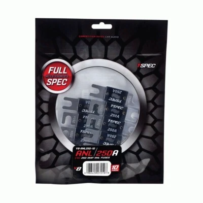 T-SPEC V8-ANL250-10 / V8 SERIES - 250 AMP ANL FUSES - NICKEL PLATED ( 10 PACK ) - Image 1 of 2