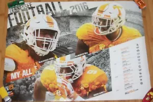 2016 Tennessee Volunteers Vols Defense NCAA Football Poster BARNETT SUTTON - Picture 1 of 1