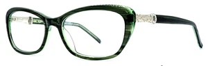 JESSICA MCCLINTOCK - JMC4014 GREEN HORN 53/16/140 - NEW Authentic EYEGLASSES - Picture 1 of 2