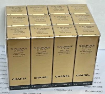 NOVO Chanel Sublimage LA CREME Ultimate Cream TEXTURE SUPREME 12x5ml - Imagem 1 de 4