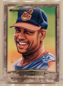 1998 Donruss DIAMOND KINGS #12 David Justice RARE ICONIC INSERT /9500