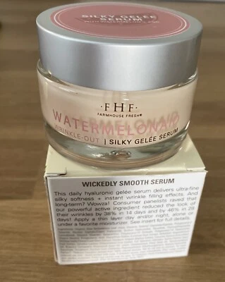 Farmhouse Fresh Watermelonaid Wrinkle-out Silky Gelee Serum Skincare 1.7oz