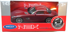 Welly Nex Models Mercedes-Benz SLS AMG weinrot 1:43 Neu/OVP Modellauto Auto Car