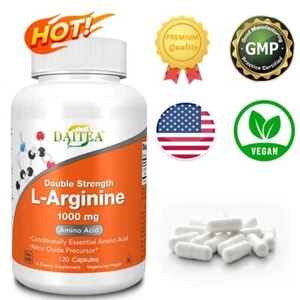 L-Arginine Arginine 1000mg Caps Anabolic Anticatabolic Nitric Oxide Precursor - Picture 1 of 11