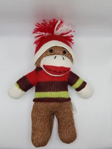 "Dan Dee CALCETÍN MONO Peluche Relleno Suéter y Pom Sombrero 10""" - Imagen 1 de 6