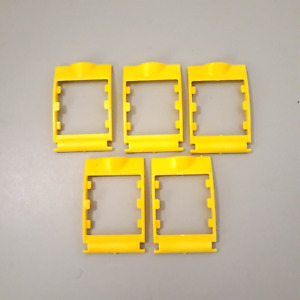 Guess Who Replacement Pieces - 5 Yellow Plastic Card Holder Frame 2005 Game Part