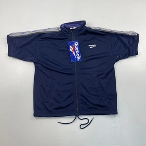 BNWT Boys Blue REEBOK Short Sleeved Track Top , Size Youth L - Picture 1 of 7