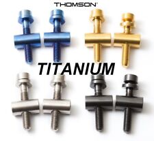 THOMSON: 2 Schrauben+2 Zylinder aus TITAN - 43% lighter! 4 colors on choice!