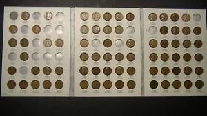 JUEGO DE 74 MONEDAS DE CENTAVOS DE TRIGO LINCOLN 1909 VDB A 1940 COLECCIÓN EXCEPCIONAL - Imagen 1 de 19