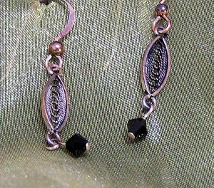Vintage Style "Handmade", Drop/Dangle, Lace Wing Earrings - Bild 1 von 3