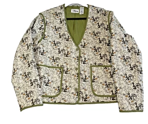 Chaqueta de Algodón Acolchada Disney Bambi Thumper Talla XL Floral Artística Cottagecore - Imagen 1 de 12