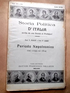 Fiorini Lemmi STORIA POLITICA D'ITALIA fasc. 173-174 / PERIODO NAPOLEONICO - Imagen 1 de 1