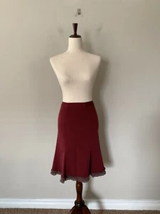 Anna Molinari Women's Sz XS Trumpet Skirt w/ Ruffle Hems - Picture 1 of 8