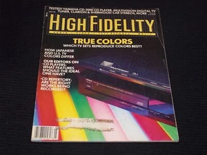 1987 MARCH HIGH FIDELITY MAGAZINE - TRUE COLORS FRONT COVER - H 4699 - Picture 1 of 2