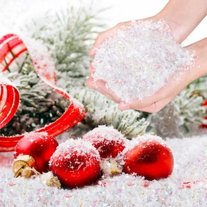 10.6 Oz Fake Snow Decoration Artificial Christmas Xmas Decor Decorations Crafts - Picture 1 of 12