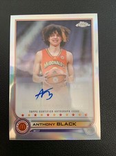 2022 Topps Chrome McDonald's All American Anthony Black Autograph Auto