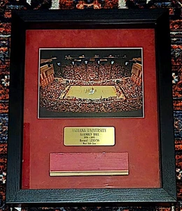 Pieza de cancha de baloncesto de salón de montaje ¡EN caja de sombra de presentación! ¡NEGRO! - Imagen 1 de 5