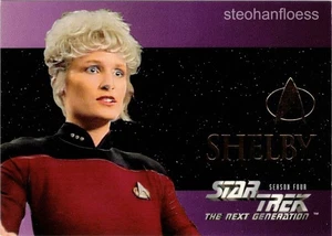 1996 Skybox Star Trek The Next Generation Season 4 Four Foil Embossed S24 Shelby - Picture 1 of 1